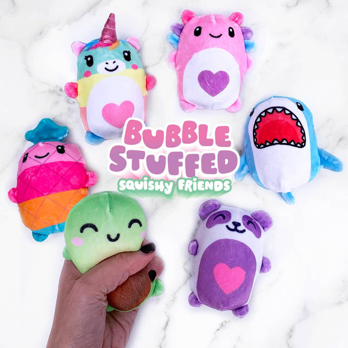 Bubble Stuffed Squishy Friends Original Plush Wrapped Fidget Top Trenz Inc