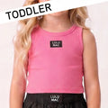Bubblegum Toddler Solid Tank