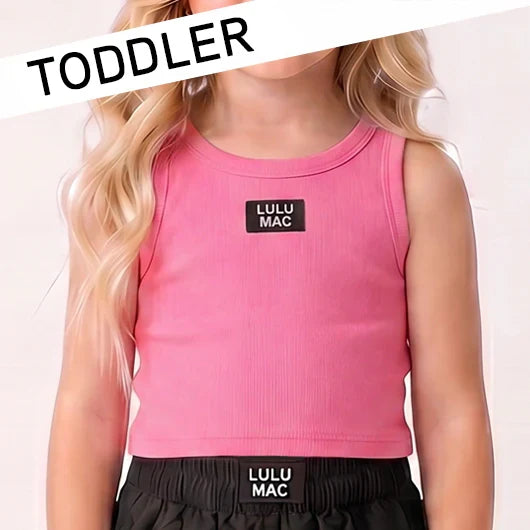 Bubblegum Toddler Solid Tank