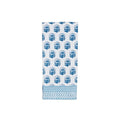 Buti Blue Block Print Towel