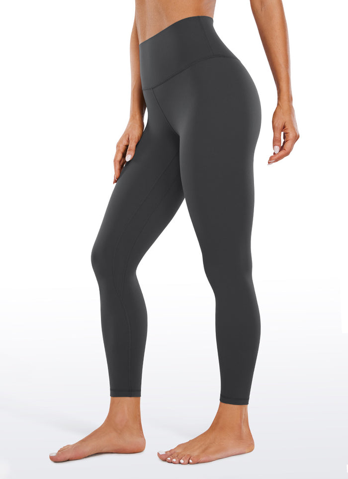 CRZ YOGA Women Butterluxe High Waisted Double seamed Yoga Leggings 25" Mysterious Grey