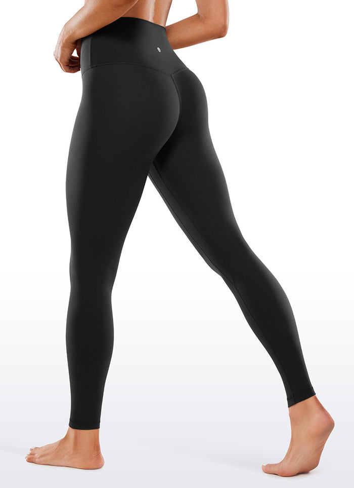 CRZ YOGA Women's Butterluxe Double seamed Yoga Leggings 28" Black
