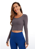 CRZ YOGA Leggings de yoga de manga larga Butterluxe para mujer Tornado