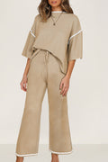 Camel Knit Sweater Set