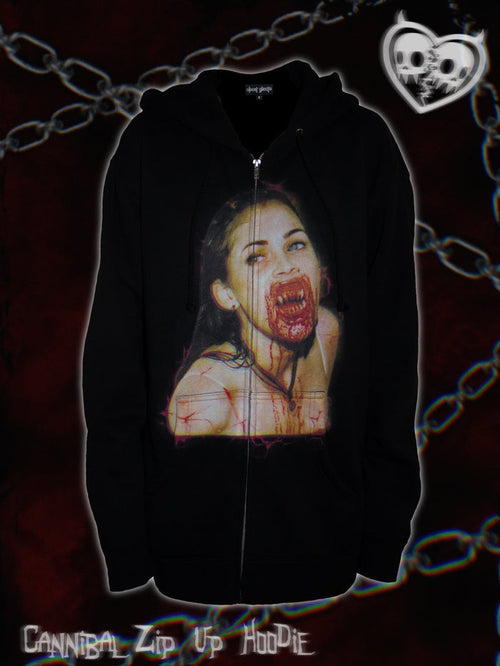 "Cannibal" Zip Up Hoodie