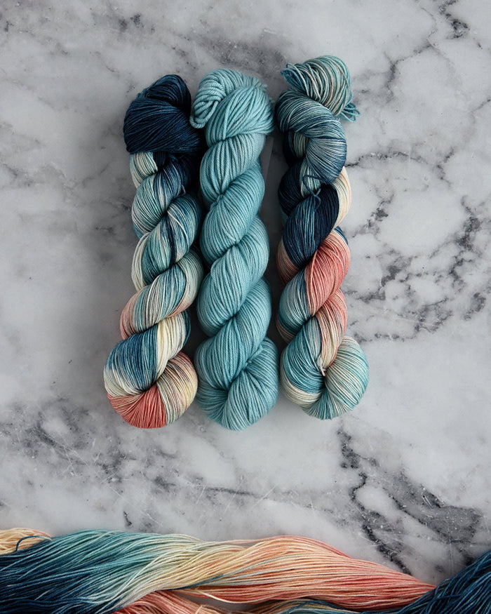 Destination Yarn fingering weight yarn Postcard Capri, Italy
