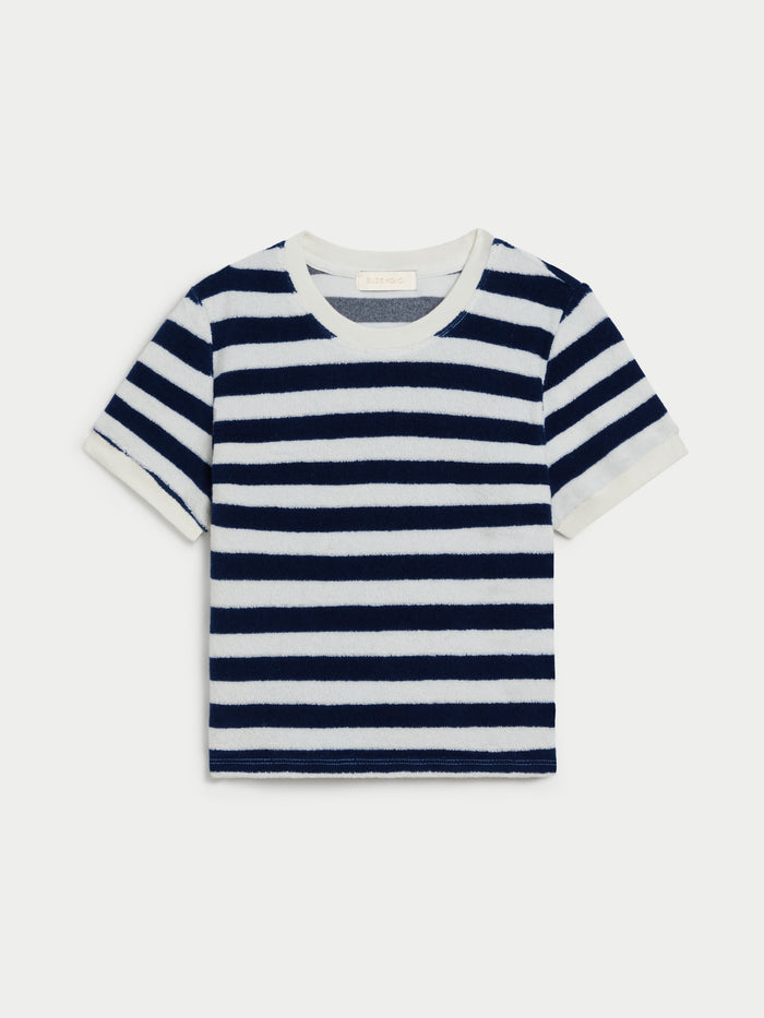 New Navy Ivory Stripe
