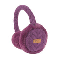 CC Cable Knit Earmuffs ( EM-3661 ): Purple Truly Contagious