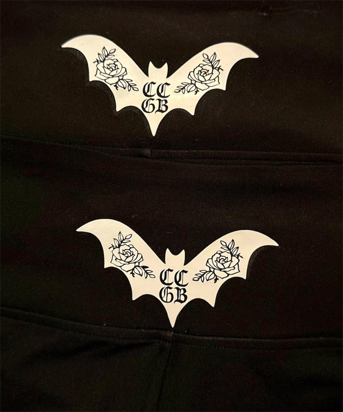 CCGB~Bad Intentions🖤 Black recycled flare leggings Claxton Creations GB