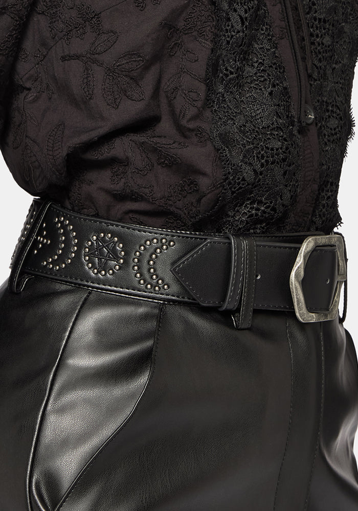 Celba Embroidered Rivet Belt