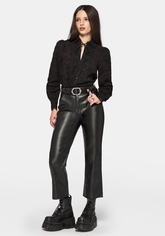 Celba Embroidered Rivet Belt