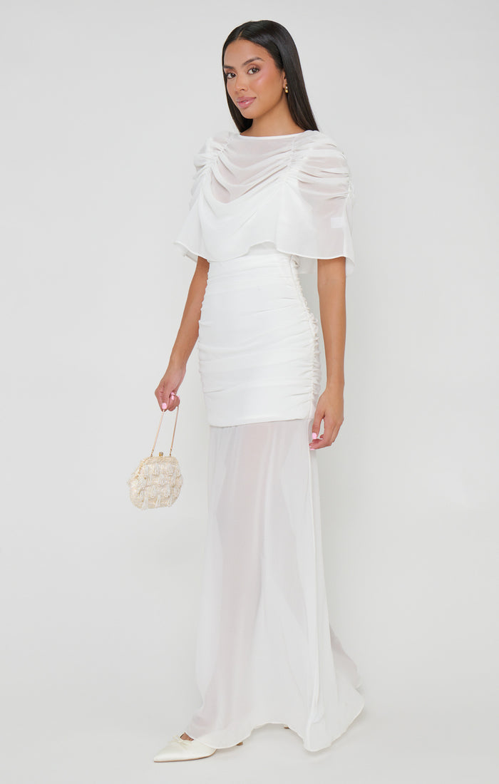 Chantelle Maxi Dress ~ Wedding Cake Chiffon