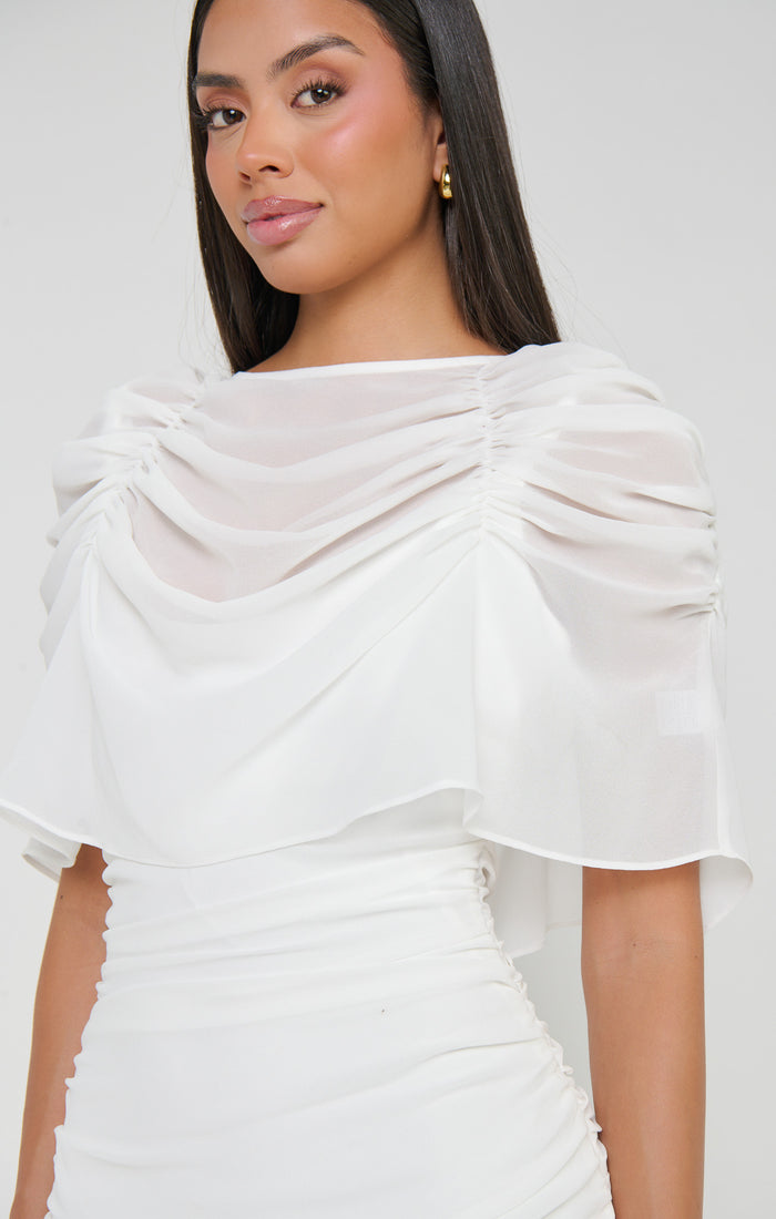 Chantelle Maxi Dress ~ Wedding Cake Chiffon