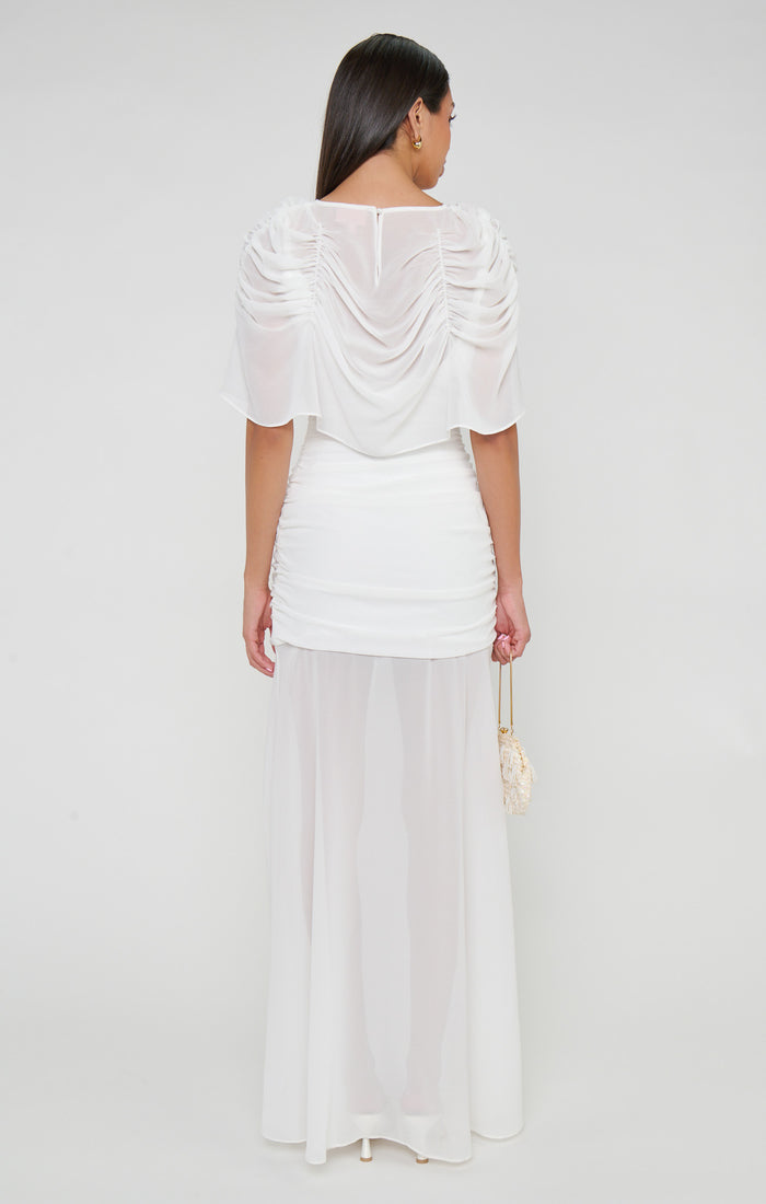 Chantelle Maxi Dress ~ Wedding Cake Chiffon