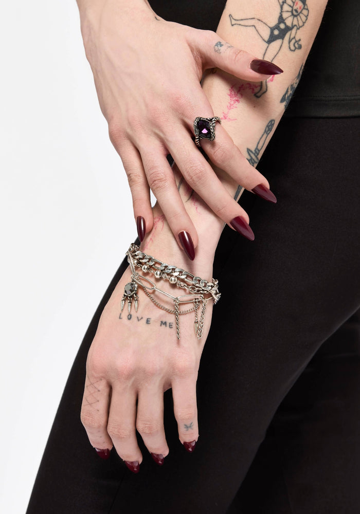 Chaos Chain Layered Bracelet
