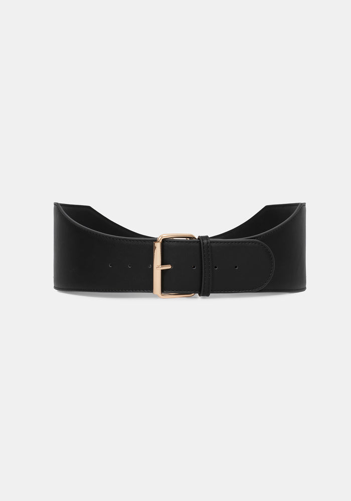 Chasm Oval Detail Waist Belt - Gold