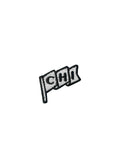 Chi Pennant Patch - Black & White