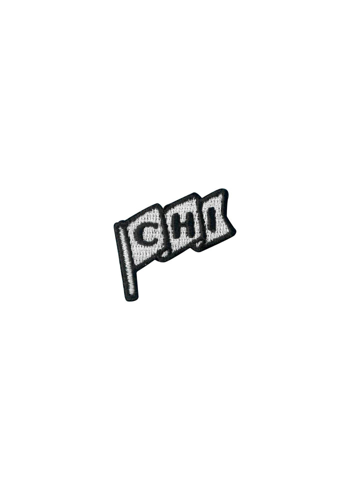 Chi Pennant Patch - Black & White
