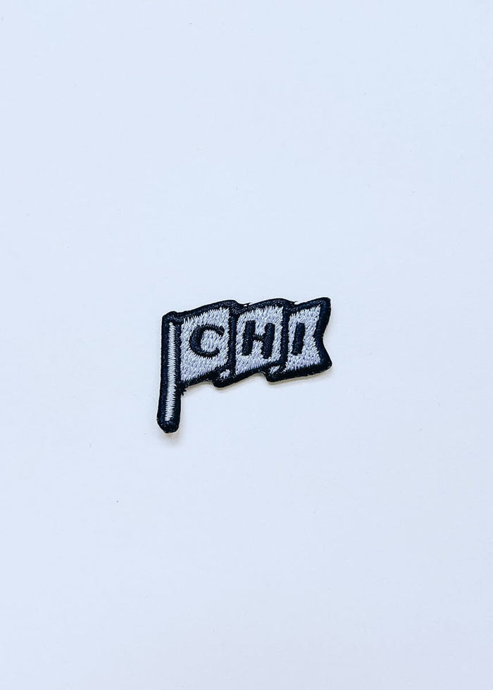 Chi Pennant Patch - Black & White