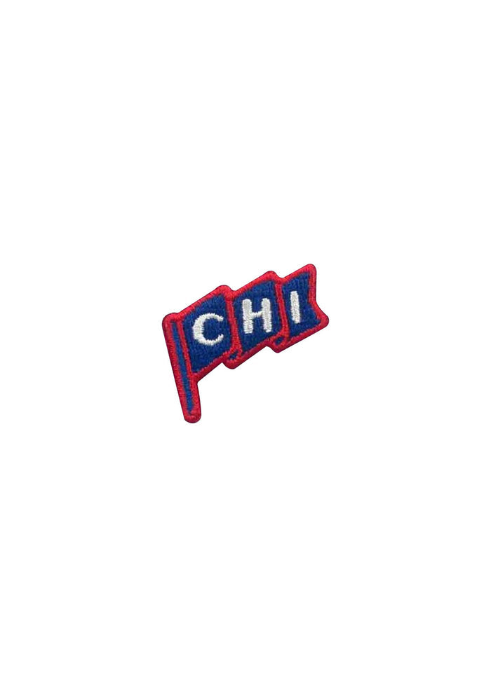 Chi Pennant Patch - Blue & Red