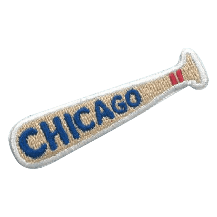 Chicago Baseball Bat Patch