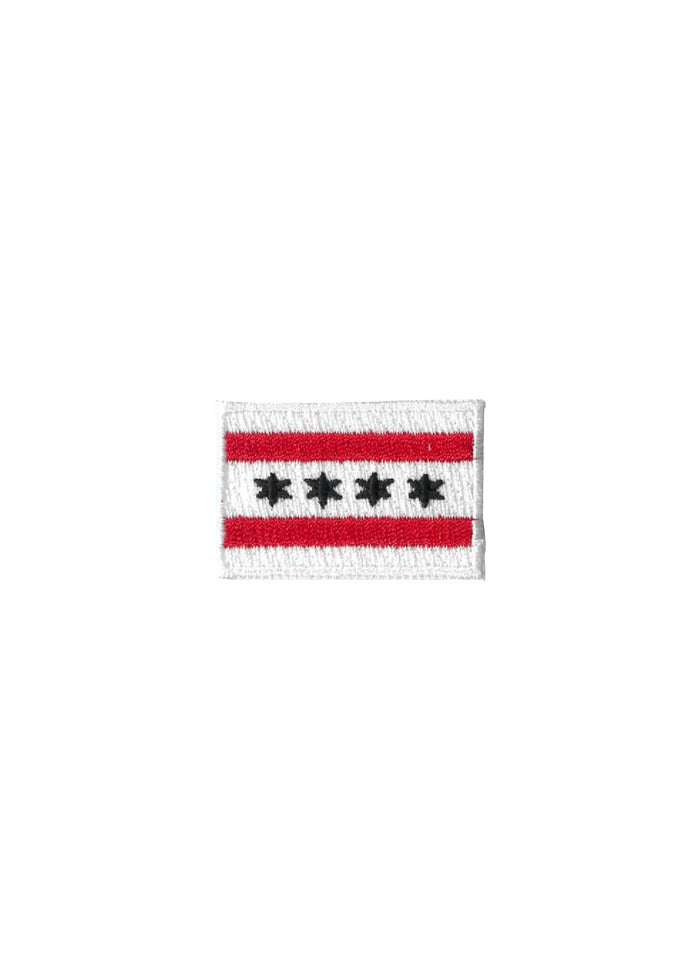 Chicago Flag Patch - Black & Red