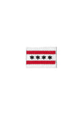 Chicago Flag Patch - Black & Red