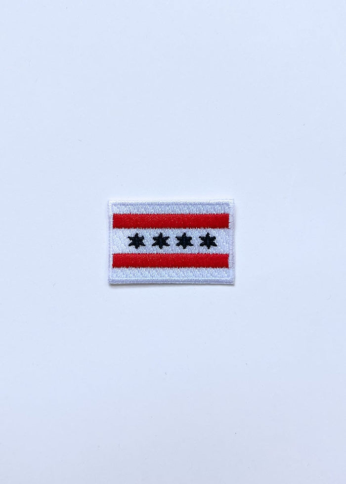 Chicago Flag Patch - Black & Red