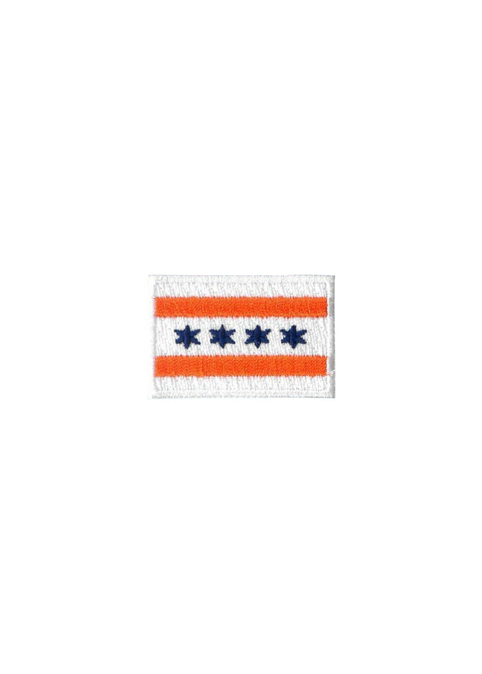 Chicago Flag Patch - Blue & Orange