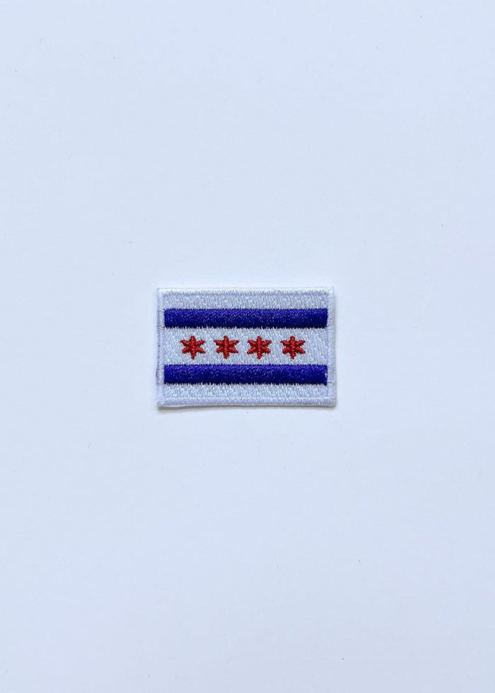 Chicago Flag Patch - Blue & Red