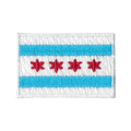 Chicago Flag Patch - Light Blue & Red