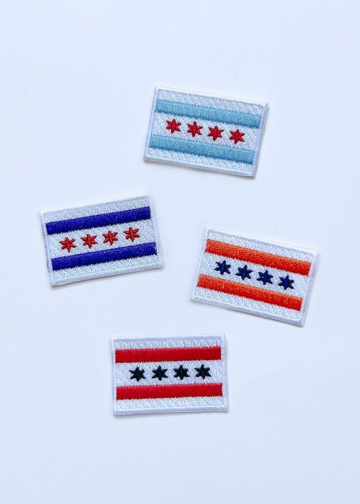 Chicago Flag Patch - Light Blue & Red