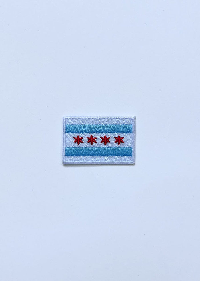 Chicago Flag Patch - Light Blue & Red