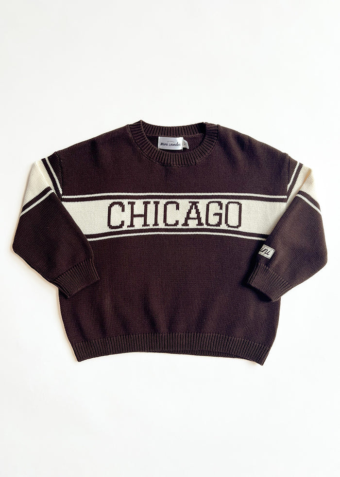 Chicago Mini Athletic Sweater - Espresso