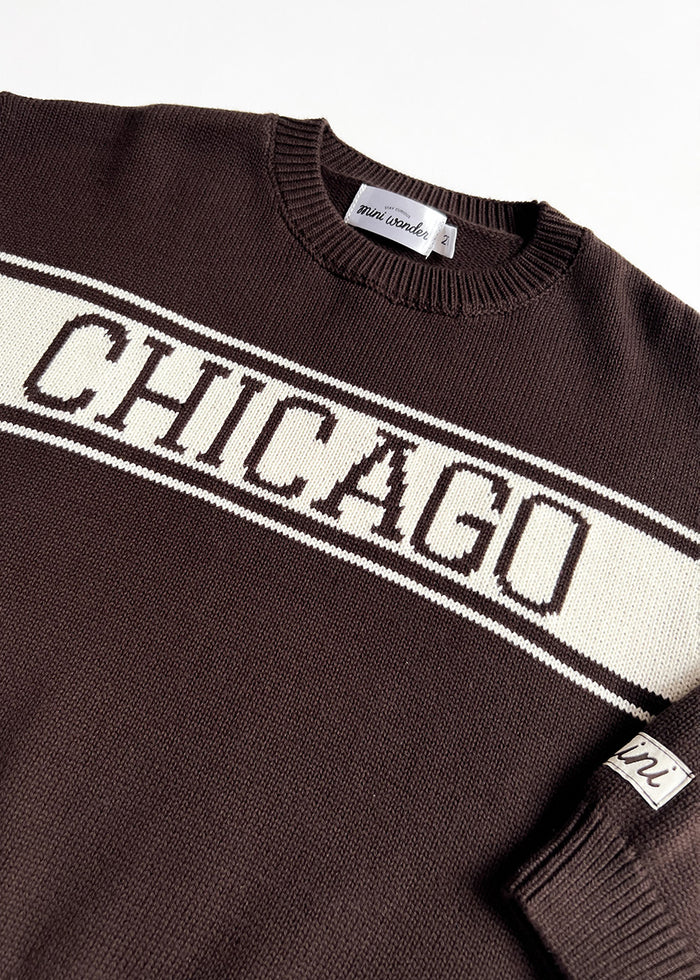 Chicago Mini Athletic Sweater - Espresso