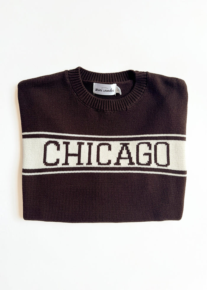 Chicago Mini Athletic Sweater - Espresso