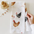 Chickens tea towel emily lex studio