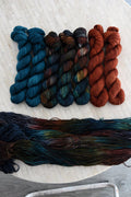 Destination Yarn fingering weight yarn Chisholm Trail Trio - half skein set