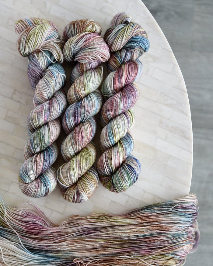 Destination Yarn fingering weight yarn Wide Open Spaces Trio - half skein set