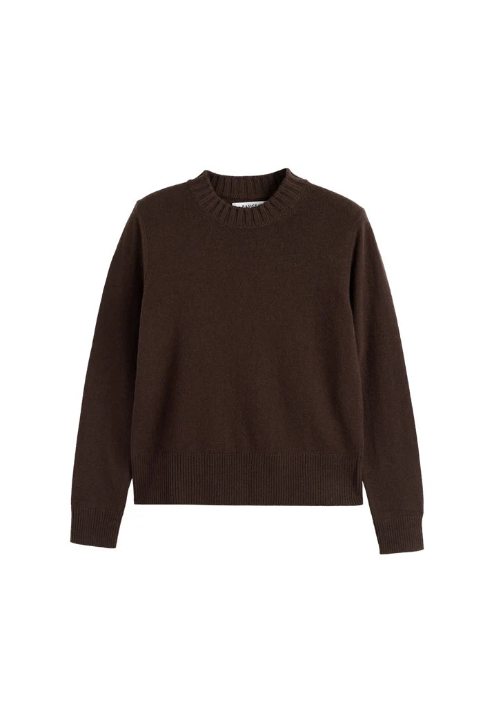 Brown sweater on a white background