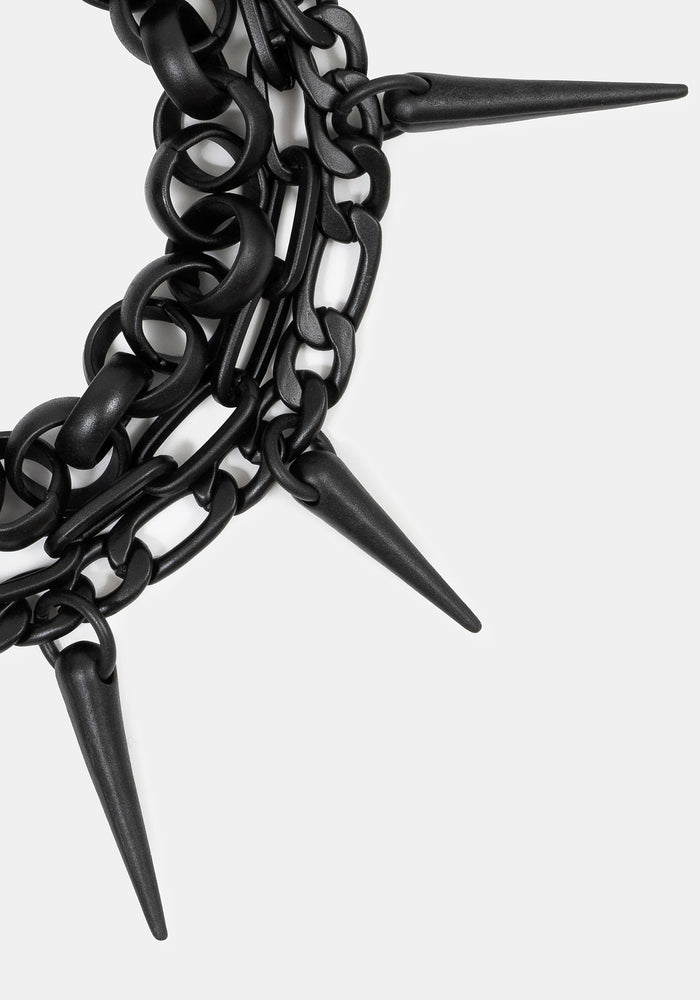 Chorx Layered Jet Chain Bracelet