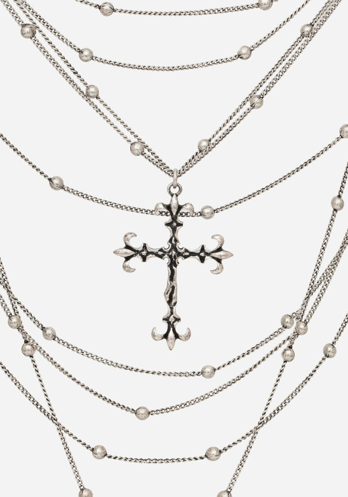 Chryx Layered Cross Necklace