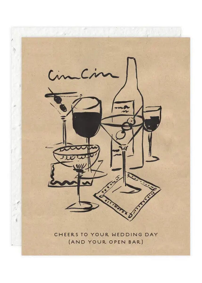 Cin Cin Wedding Card