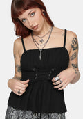 Cirissa Corset Lace Up Detail Cami