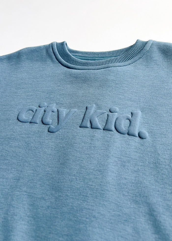 City Kid Oversized Sweatshirt - Storm