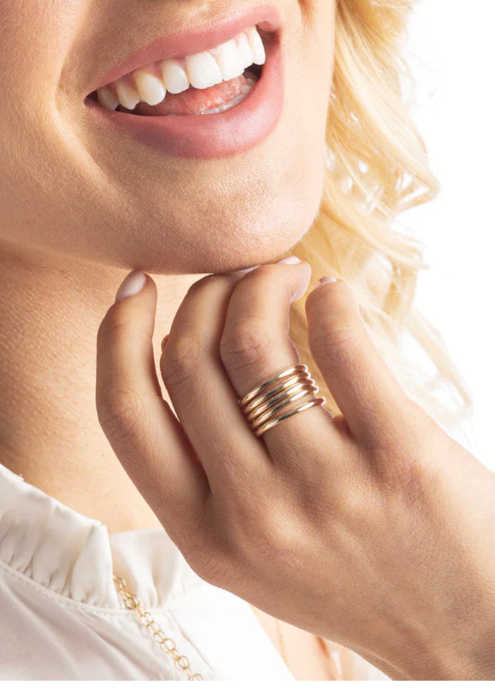 Classic Gold Band Ring by eNewton e.newton Designs Earring