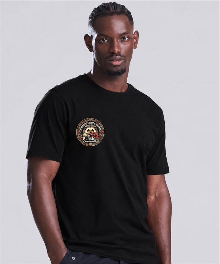 Claxton Creations GB -Customised Collection logo Black Tee Claxton Creations GB