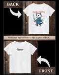 ClaxtoncreationsGB- Michael Meowers white tee Claxton Creations GB