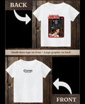 ClaxtoncreationsGB-Let’s watch scary movies white Tee Claxton Creations GB