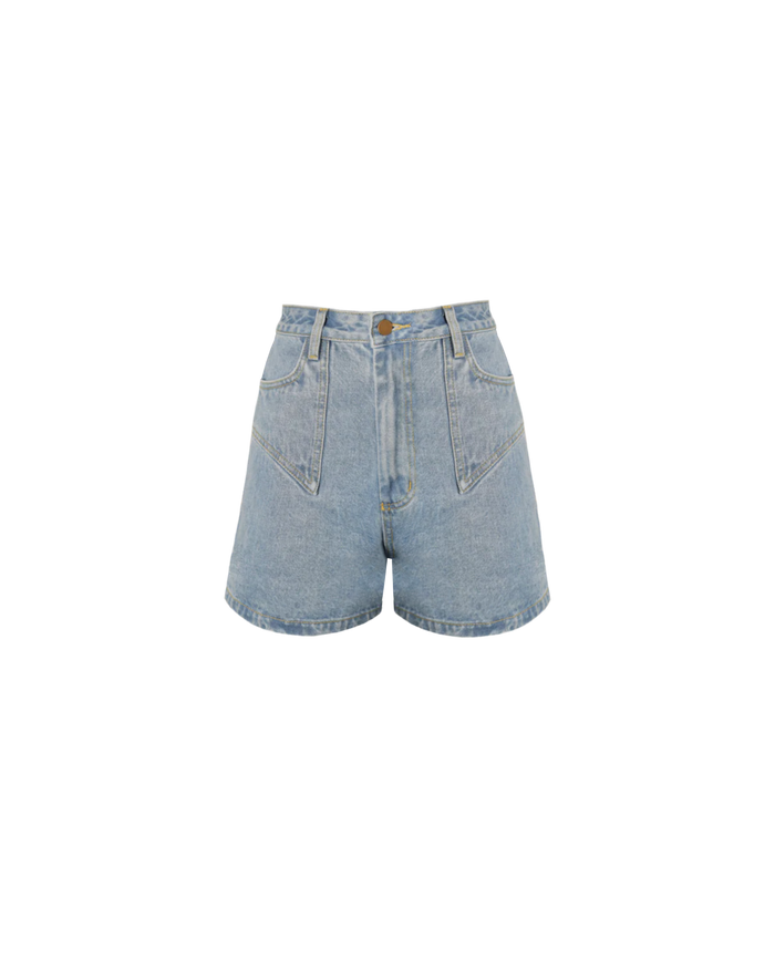 CLOVER DENIM SHORT STONEWASH